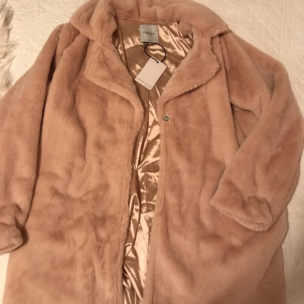 Faux fur coat!